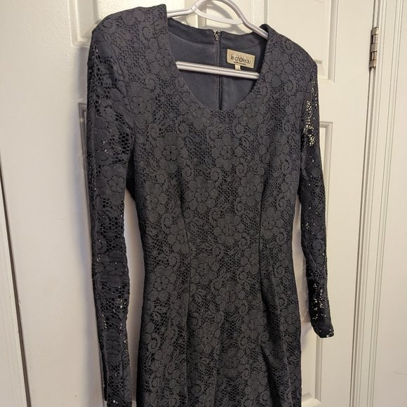 90s Vintage Le Chateau Lace Dress - Size 7, Made in Canada - Picture 1 of 6